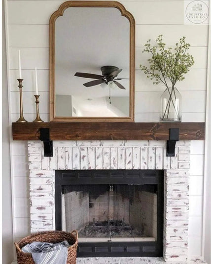 The Seneca Shelf Support Brackets/Corbels 5.5" Depth x 6" Wall Mount Length Finish Silver Powder Coat | Industrial Farm Co