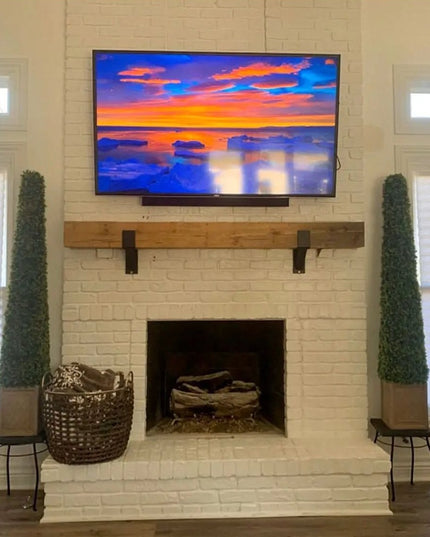 The Seneca Shelf Support Brackets/Corbels 6" Depth x 6" Wall Mount Length Finish Silver Powder Coat | Industrial Farm Co