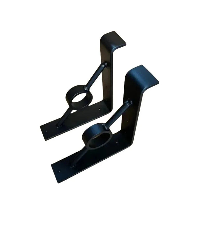 The Simon Decorative Support Bracket Brackets/Corbels 6" Depth x 6" Wall Mount Length Finish Raw - Uncoated Metal | Industrial Farm Co