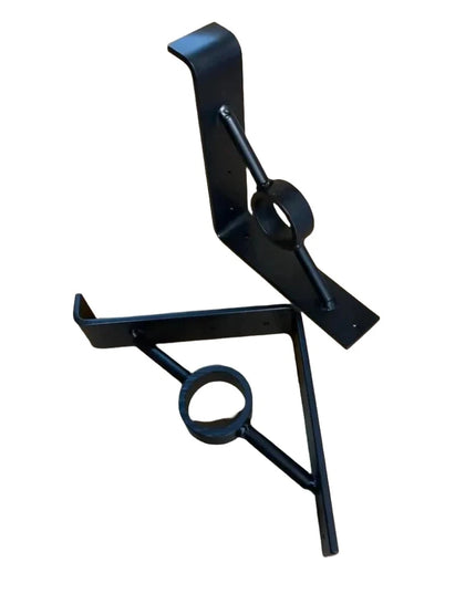 The Simon Decorative Support Bracket Brackets/Corbels 6" Depth x 6" Wall Mount Length Finish Black Powder Coat | Industrial Farm Co