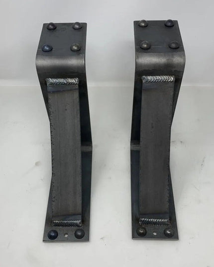 The Spafford Mantel Support Brackets/Corbels 6" Depth x 6" Wall Mount Length Finish Gold Powder Coat | Industrial Farm Co