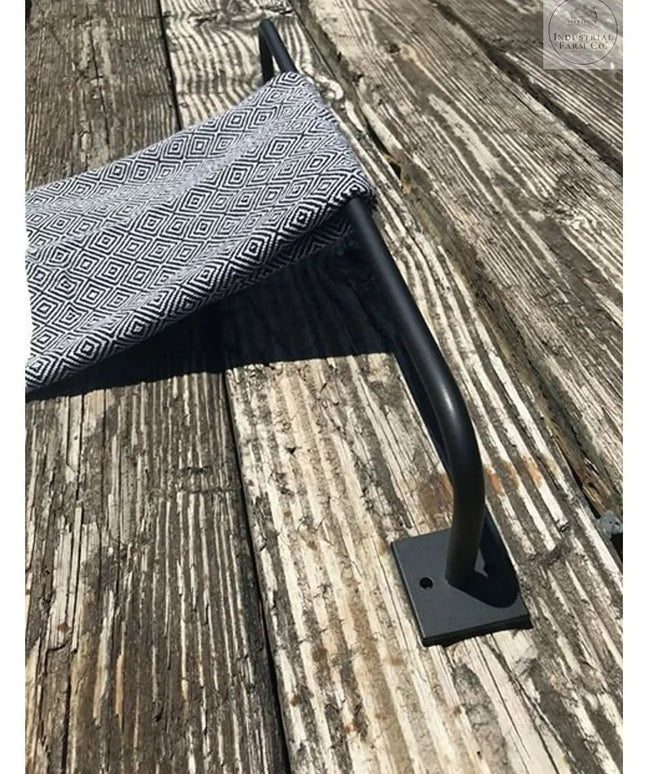 The Split Rock Towel Rack Towel Bar 12" Wall Mount Length Finish Clear Coat | Industrial Farm Co