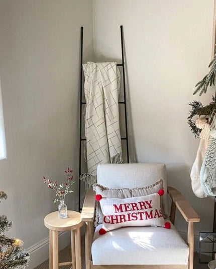 The Tapered Michael Farmhouse Ladder Decorative Ladder 4 ft Tall Finish Gold Powder Coat | Industrial Farm Co