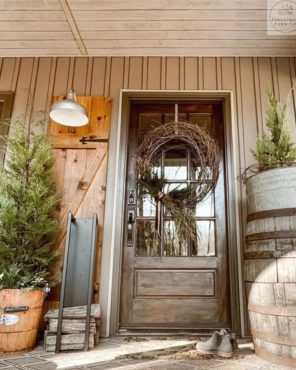 The Toby Firewood Holder  24” Wall Mount Length Finish Silver Powder Coat | Industrial Farm Co