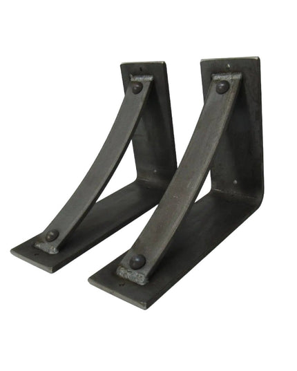 The Troy Shelf Support Shelf Support 5" Depth x 5" Wall Mount Length Finish Black Powder Coat | Industrial Farm Co