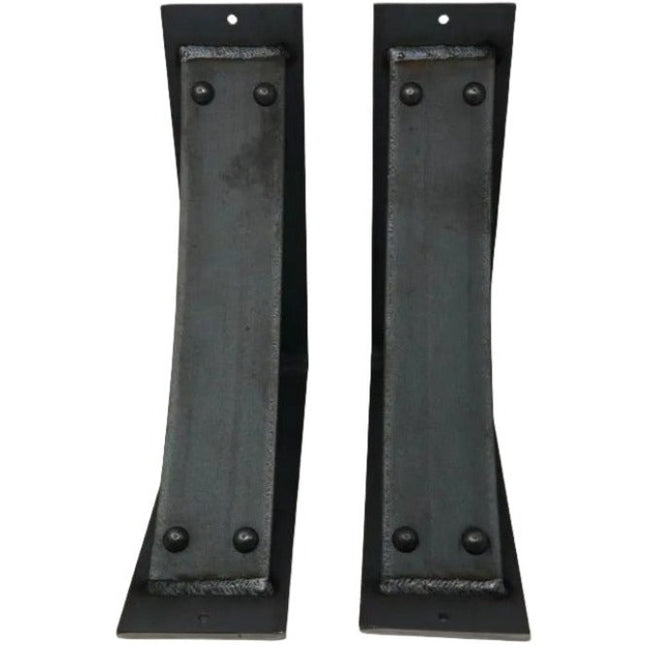 The Utica Support - Sold Individually Brackets/Corbels 6" Depth x 6" Wall Mount Length Finish Black Powder Coat | Industrial Farm Co