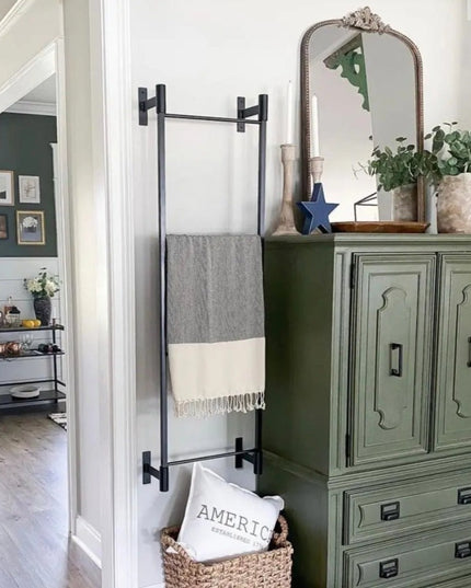 The Wall Mounted Ossit Ladder  2 Feet - 16" Wide Finish Copper Powder Coat | Industrial Farm Co