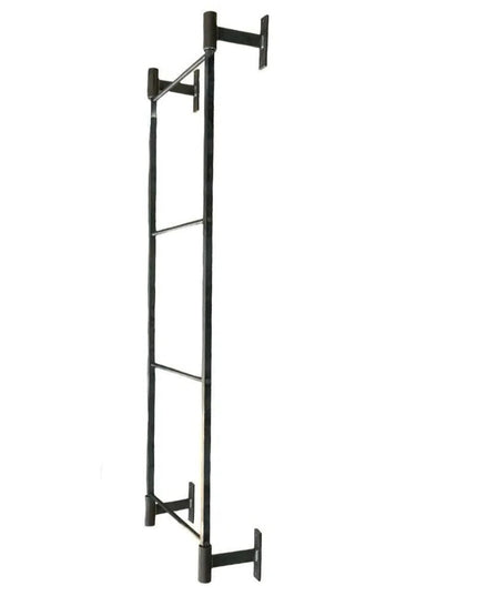 The Wall Mounted Ossit Ladder  3 Feet - 18" Wide Finish Gold Powder Coat | Industrial Farm Co