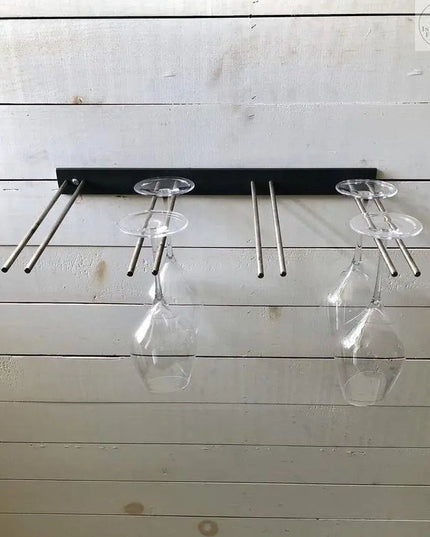 The White Plains Wine Glass Rack Wine Glass Rack Gold Powder Coat   | Industrial Farm Co