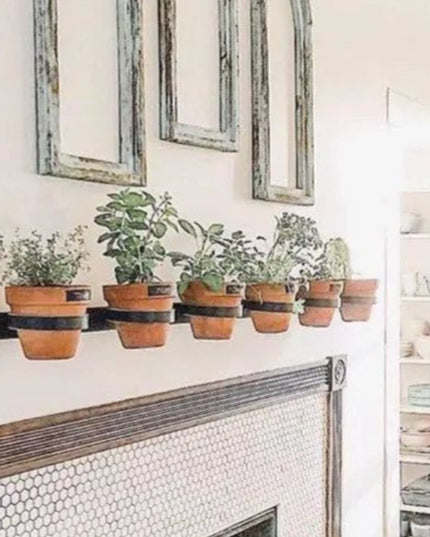 The Yonkers Horizontal Planter Plant Holder 20" Style 4" Pots | Industrial Farm Co