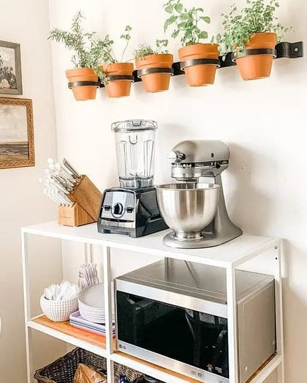 The Yonkers Horizontal Planter Plant Holder 20" Style 4" Pots | Industrial Farm Co