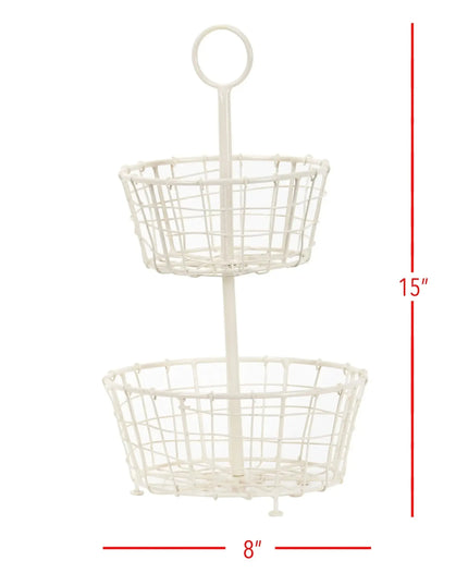 Arlen Tiered Metal Basket     | Industrial Farm Co