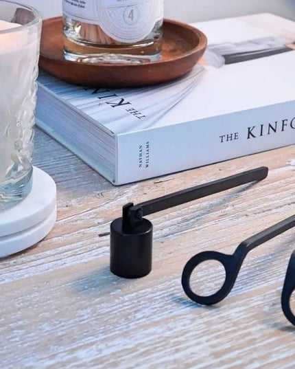 Gold Candle Wick Trimmers  Matte Black   | Rewined