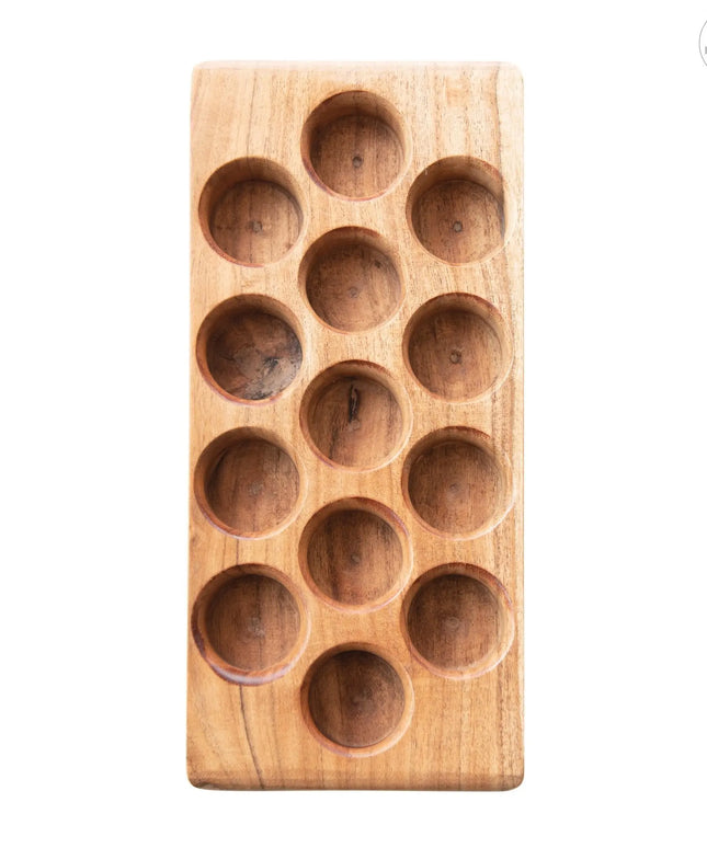 Acacia Wood Egg Tray     | Industrial Farm Co