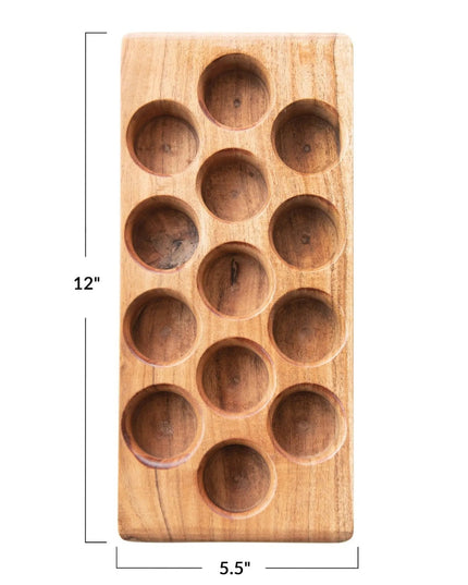 Acacia Wood Egg Tray     | Industrial Farm Co